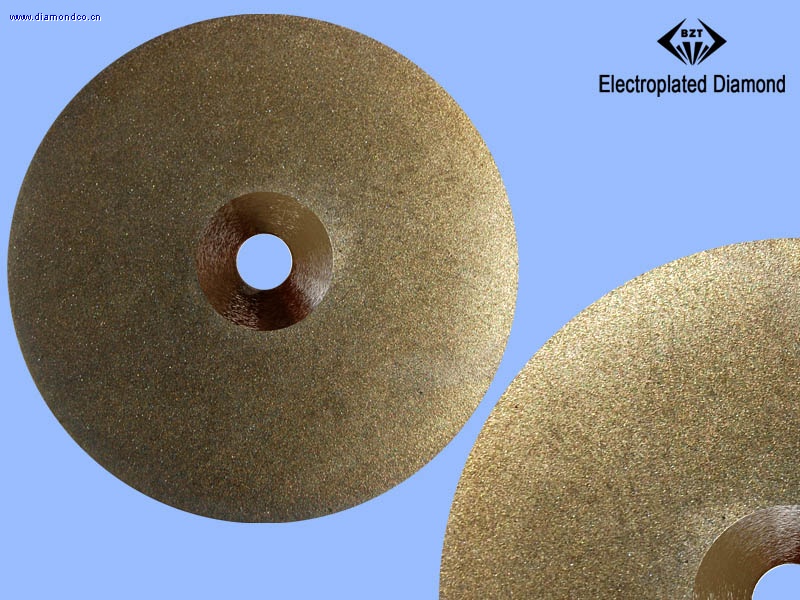 Electroplated diamond grinding disc